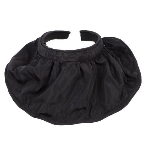 Adult Sun Hat Large Brim Black Polyester 1pcs