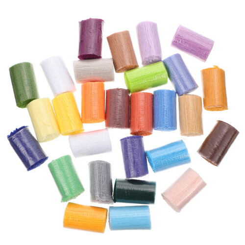 Yarn Packs Assorted Color 30 Rolls 2.4x1.6in Polyester