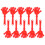 10Pcs Colored Hand Clappers ABS Cheer Props for Parties 4