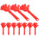 10Pcs Colored Hand Clappers ABS Cheer Props for Parties 10