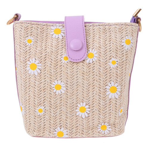 1St Stijlvolle Paars PU Dames Schoudertas Shopping