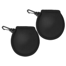 Golf Pouch Dive Material Golf Accessories Black 2pcs