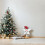 Plush Star Treetop Christmas Tree Topper White Plastic 1set 7