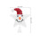 Plush Star Treetop Christmas Tree Topper White Plastic 1set 2