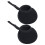 Golf Pouch Dive Material Golf Accessories Black 2pcs 11