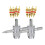 Raindrops  2 Sets Maintenance Tool Valve Core Rotary Display Rack Tire 11