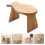 Wooden Fish Shaped Step Stool For Kitchen Bathroom Bedroom 4