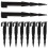 Garden Hose Stakes Black Pe 50pcs 9