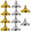 10Pcs Durable Plastic Flag Pole Holders Assorted Color for Desktop Use 4