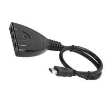HDMI 4Kx2K Switch Hub 30Hz avec câble, couleur affichée