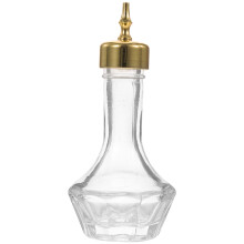 Golden Glass Bitters Bottle Dasher For Cocktails Home Bar Use
