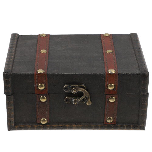Wooden Card Storage Keepsake Boxes With Lids Man Bride Dark Grey