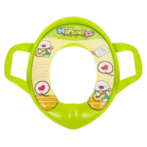 Foldable Potty Training Toilet Seat Pvc Green 1set 2