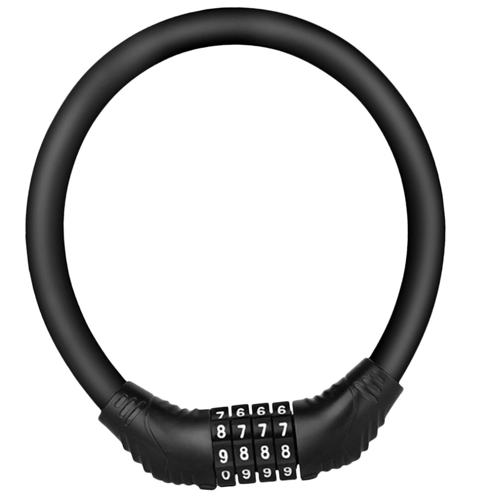 1Pc Black Password Padlock Secure Portable Lock For Bikes 3161437850976