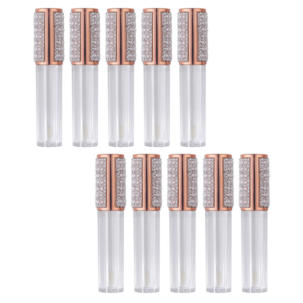 Inoomp 10Pcs Sample Packing Tubes Lipstick Lip Gloss Tube Refillable Tube