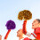 28Pièces Pompons Main Multicolores Pour Sport Danse 4