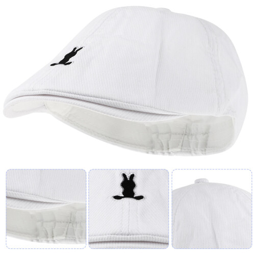Berretto Cotone Bianco Coniglio Leggero 2