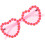 Lunettes Décoratives Cœur Roses Style Été 3