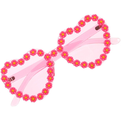 Lunettes Décoratives Cœur Roses Style Été 2