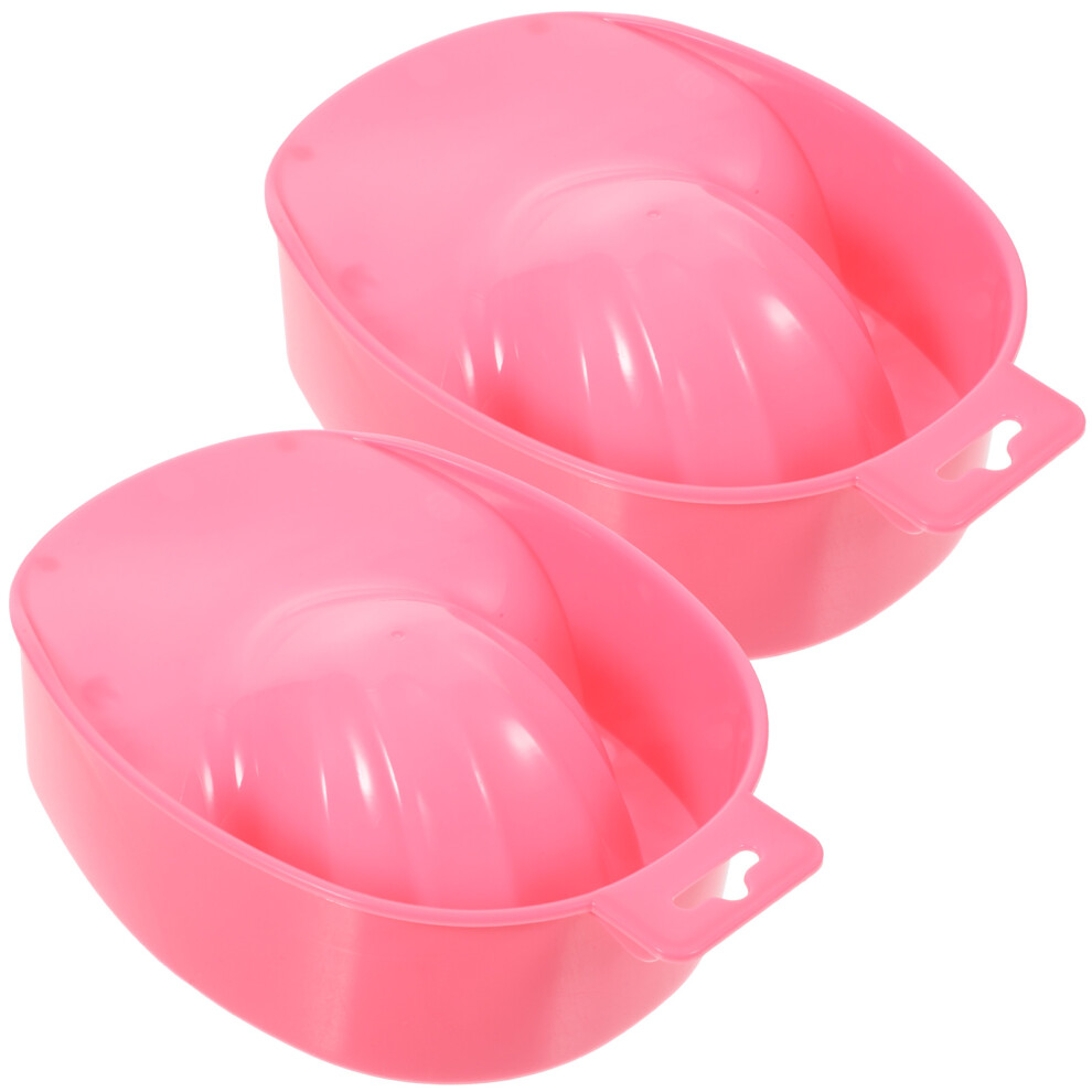 Solustre 2 Pcs Manicure Bowls Nail Soaking Soakers For Gel Polish Removal