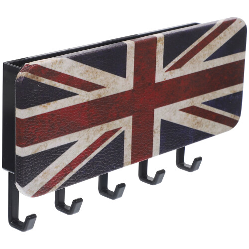Adhesive Key Holder For Wall Hanging Rack Union Jack Office Hook