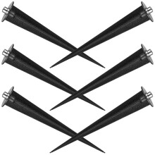 6 . kunststoff solarleuchtenhalterungen, ersatz gewindespikes