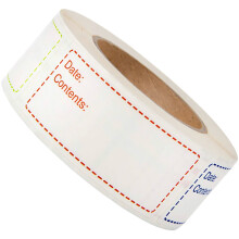 1 Roll of Versatile Blank Bottle Labels Portable Sticker Set