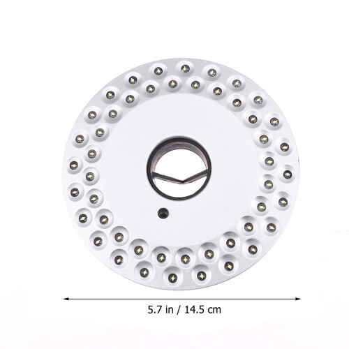 1pack Silver Square Light For Camping And Hiking 5.7x5.7x0.6in 1