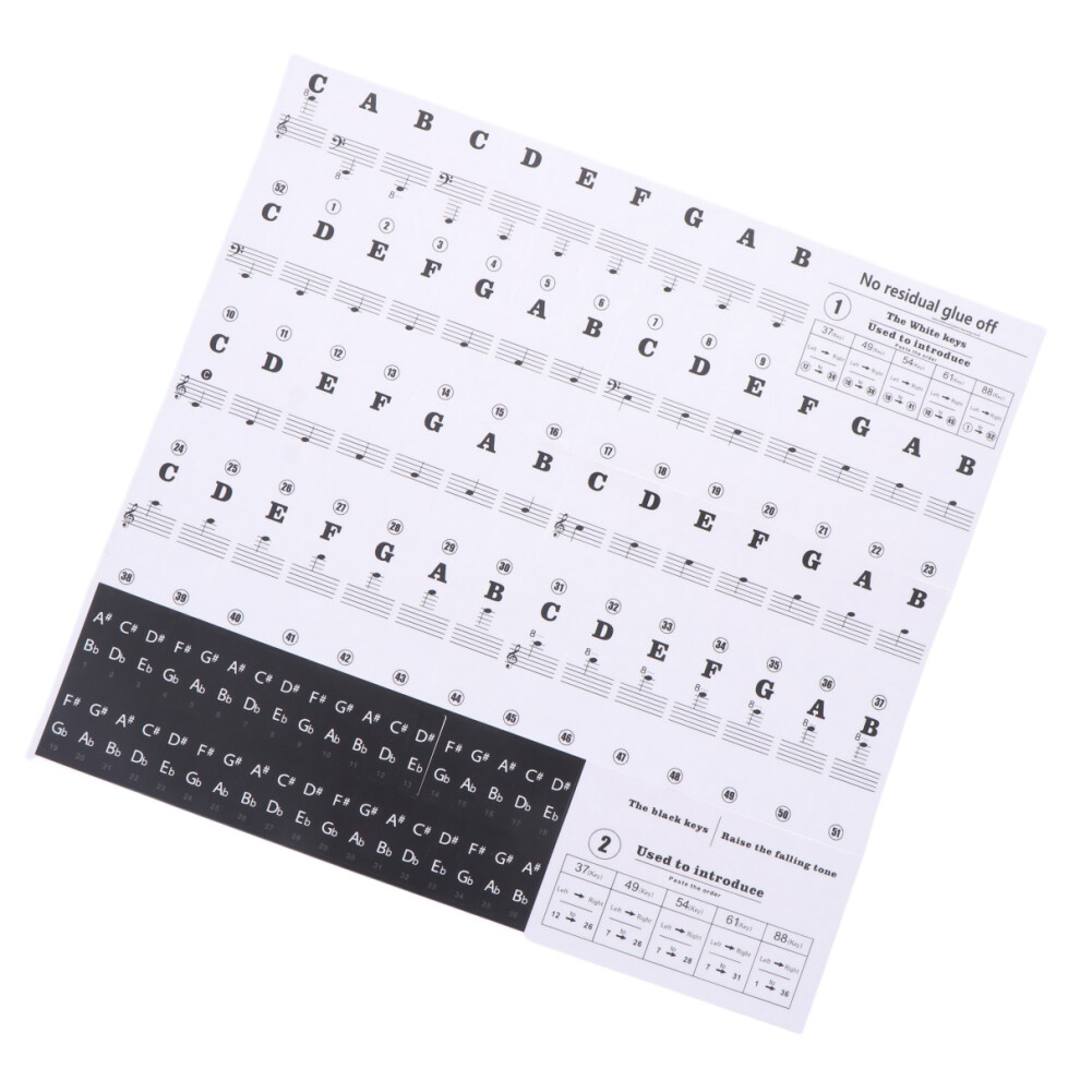 Keyboard Stickers Piano For Beginners Kids Baby Electronic Organ 3161621403544