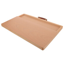 Portable Wood Drawing Board with Drawer Brown Durable Art Board