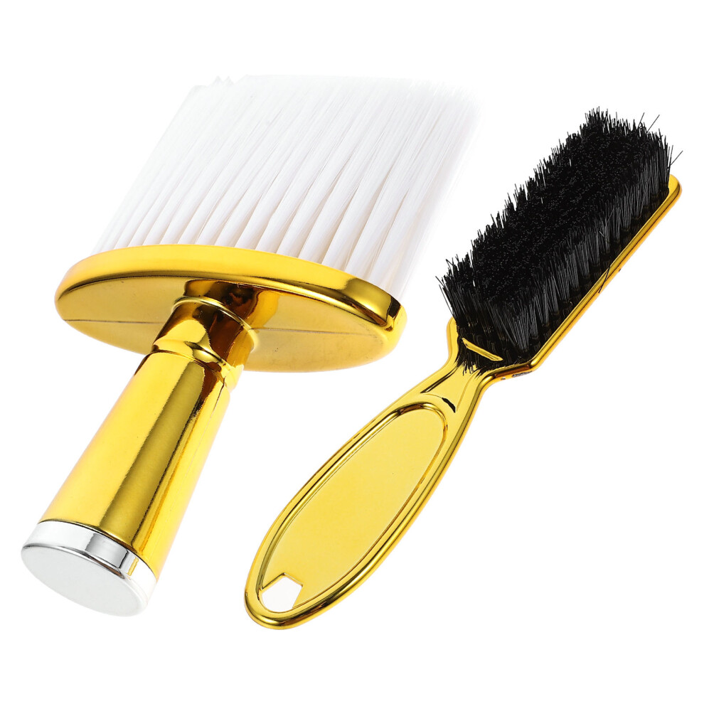 Aboofan Golden Professional Barber Brush 2Pcs