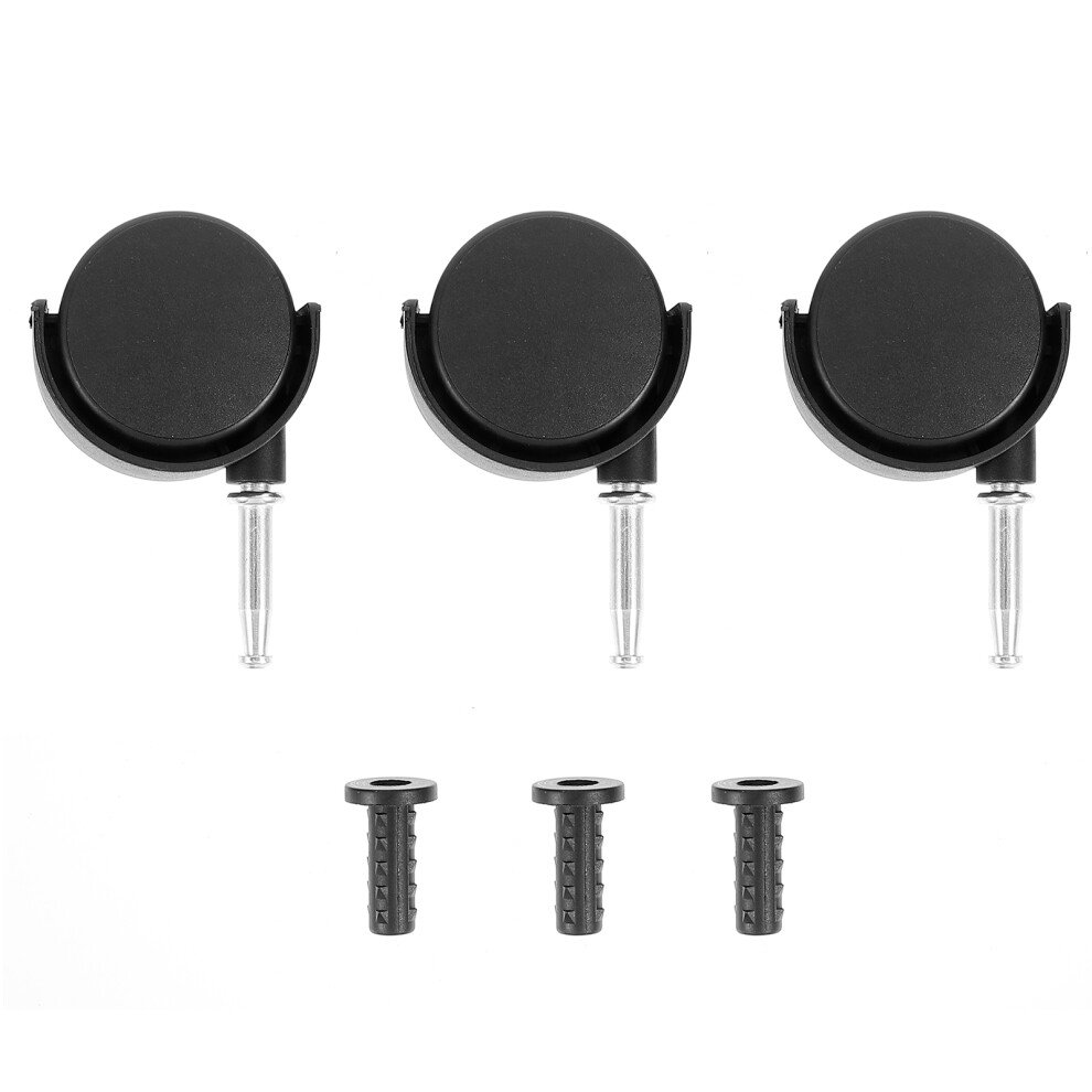 Photos - Other for Repair 3pcs Black Plastic Swivel Casters For Vacuum Cleaner Furniture