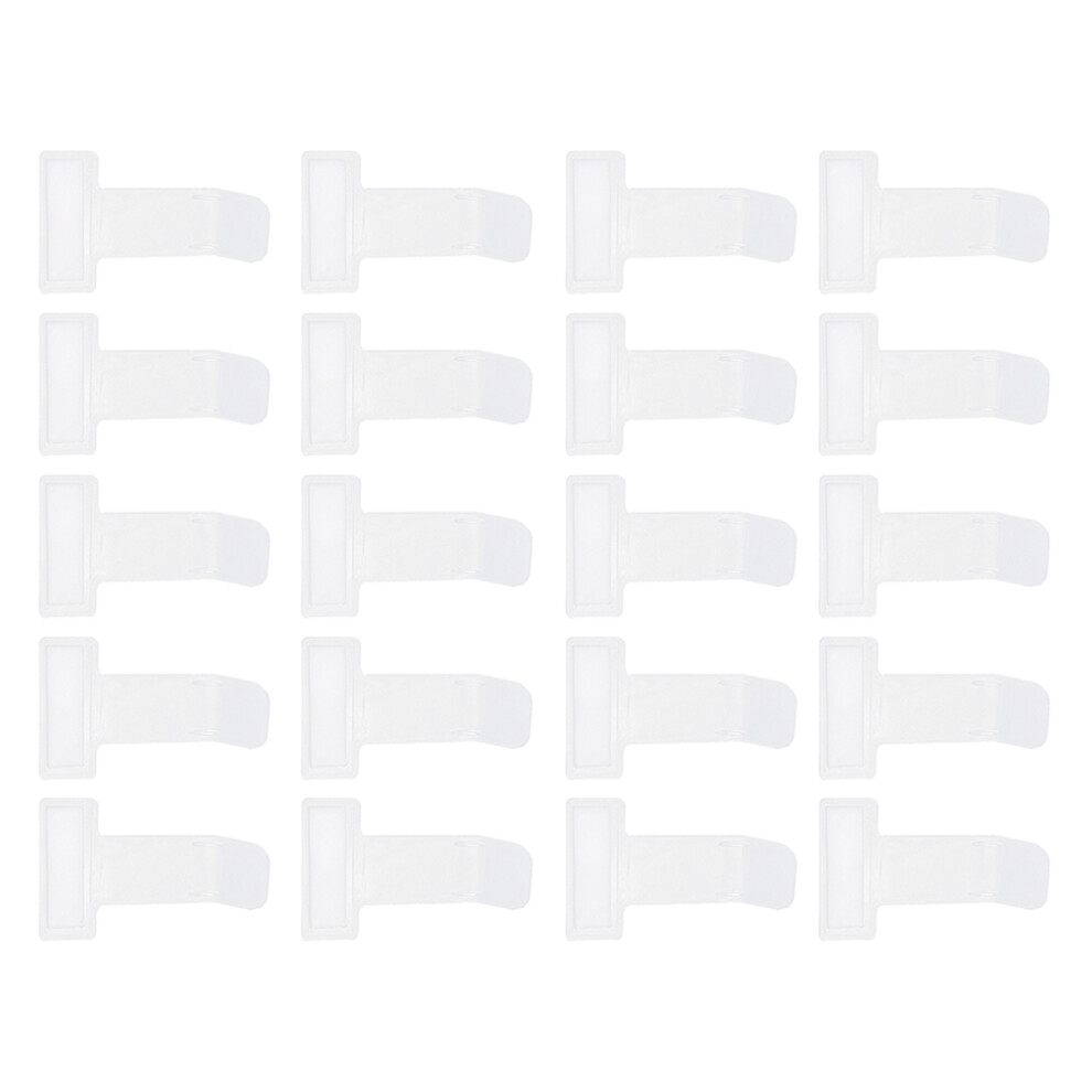 Transparent Car Ticket Holder Plastic 20Pcs 2.9X1.5in 3161621440709