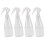 4Pcs Plastic Water Sprayer Bottles White Multi-Use Gardening Spray 6