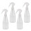 4Pcs Plastic Water Sprayer Bottles White Multi-Use Gardening Spray 4