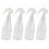 4Pcs Plastic Water Sprayer Bottles White Multi-Use Gardening Spray 5