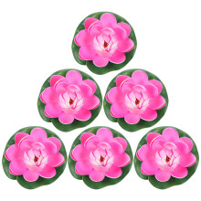 Mlins Set Of 3 Pond Decoration Bowl Lotus Simulation Leaf Simulated