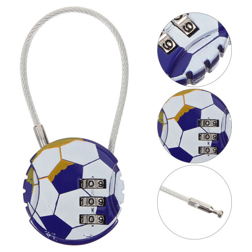 Tiny Lock With Cable Locks Zinc Alloy Multi 1pack 2