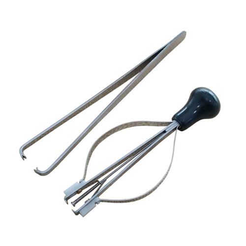 Needle Tool Holder Stretch Pin Clamps Pickup Watch Set Picker Puller 2