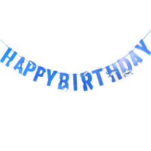Shark Decoration Pull Flag Boys Birthday Decorations Party Supplies