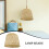 2 Pcs Decor Table Lamps Bamboo Lampshade Lightweight Ceiling 8