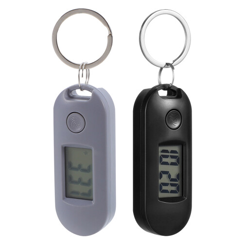 Raindrops Digital Keychain Watch Durable Lightweight For Students 2pcs