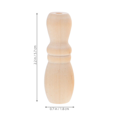 8Pcs Wooden Blind Cord Pulls Durable Khaki Vase-Shaped Handles 2