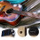 Raindrops Guitar Stands Guitar Accessory Footstool Acrylic Black 1pack 4