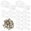 30Pièces Clips Robustess En Pour Fixation De Verre D'armoire 10
