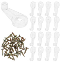 30Pièces Clips Robustess En Pour Fixation De Verre D'armoire