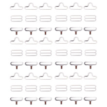 50 Sets Shoulder Strap Buckle Travel Metal Snap Buckles Tie Fasteners