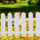 4St Plastic Bloemenbed Hek Wit 4