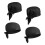 4pcs Black Restaurant Cook Hat Easy Clean Durable Cooking Caps 10