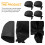 4pcs Black Restaurant Cook Hat Easy Clean Durable Cooking Caps 9
